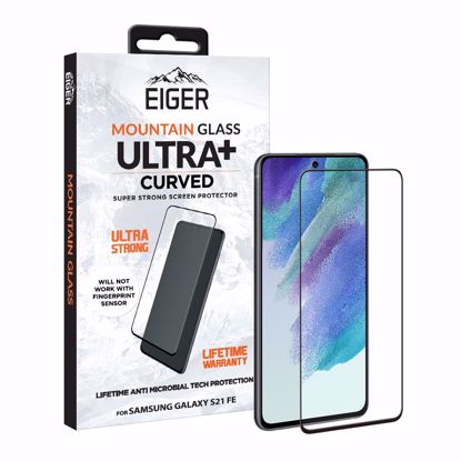 Picture of Eiger Eiger GLASS Mountain ULTRA+ Super Strong Screen Protector for Samsung Galaxy S21 FE Smart Lock