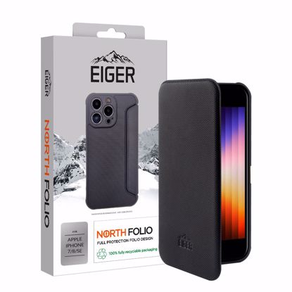 Picture of Eiger Eiger North Folio Case for Apple iPhone 7/8/SE in Black