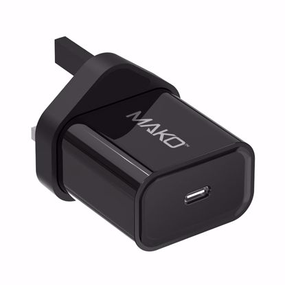 Picture of Mako Mako UK Main Charger USB-C 20W in Black