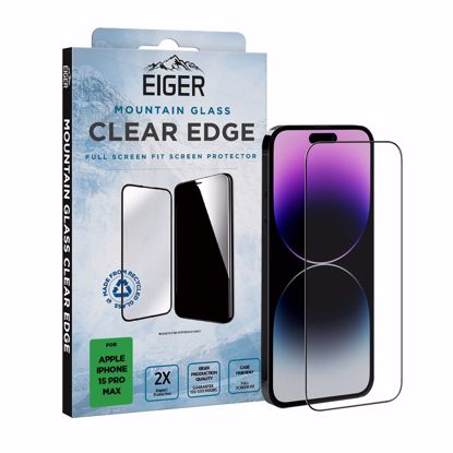 Picture of Eiger Eiger Mountain Glass CLEAR EDGE for Apple iPhone 15 Pro Max in Clear