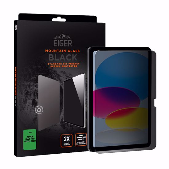 Picture of Eiger Eiger GRS Mountain Black Privacy Tablet Screen Protector for iPad 11 (2025) / 10.9 (10th Gen)