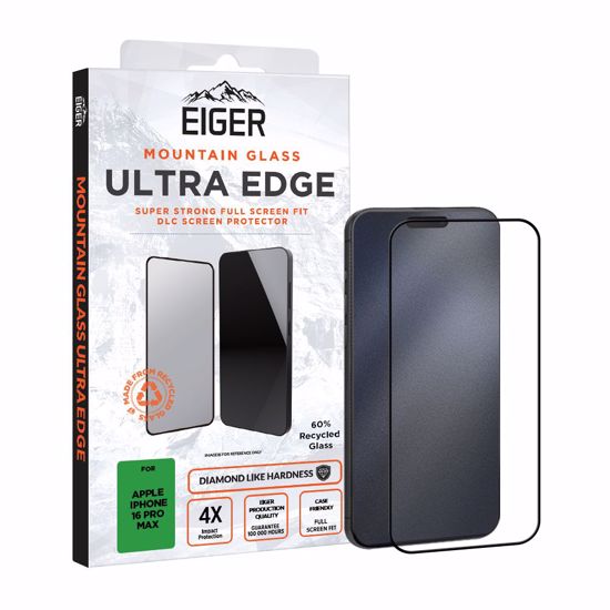Picture of Eiger Eiger GRS Mountain Glass Ultra EDGE Screen Protector for Apple iPhone 16 Pro Max