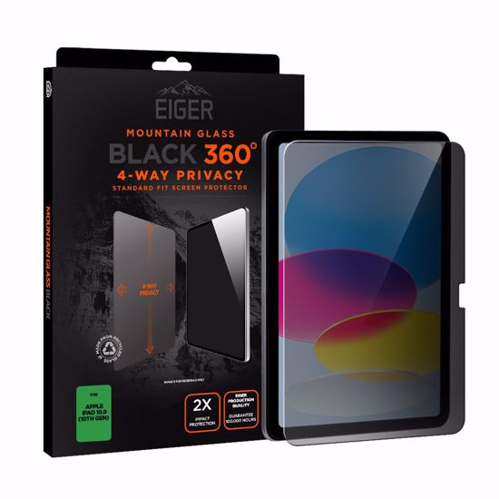 Picture of Eiger Eiger GRS Mountain Black Privacy 360 TSP Screen Protector for iPad 11 (11th Gen) / 10.9 (10th Gen)
